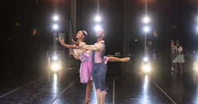 Dance Theatre of Harlem Artists Alexandra Hutchinson and David Wright in Donizetti Variations, cred. Rachel Papo